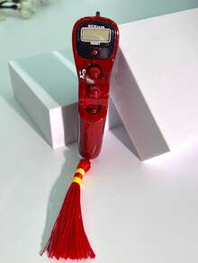 Red Tassel Prayer Beads With LCD Digital Counter, Wooden Grain Rotating Bead Design, Convenient For Prayer Counting, People Counting And Other Functions - Multicolor - View 3