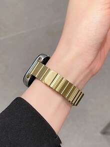 1 pulseira magnética de metal para relógio, masculina e feminina, compatível com Huawei Watch Smart Strap Fit 1/Fit 2/Fit 3/Fit 4/Pro Watch Band