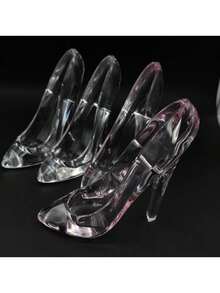 Zapatos de tacón alto de cristal, adorno de zapato de cristal para regalo - Multicolor - Ver 6