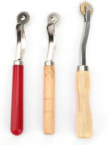 EstiloKIMISS Rueda de costura para DIY, 3 piezas marcador de puntadas, herramienta cortadora para cuero, tela y papel, overstitcher y rouletteVersión mejorada