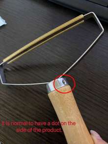 1件装刮毛器手动羊绒大衣毛衣脱毛球刷木柄除毛器家用宠物粘毛器脱毛器