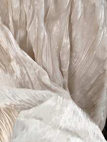 Women's Velvet Ruched Skirt - Fashionable, Versatile, Elegant & Flattering - Màu mơ nhạt - Xem 8
