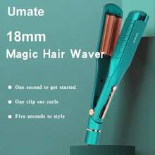 Chapinha Alisadora de Cabelo Anti-Queimadura, Chapinha Alisadora de Alto Poder e Baixo Ruído para Cachos Soltos e Sedosos, Salão