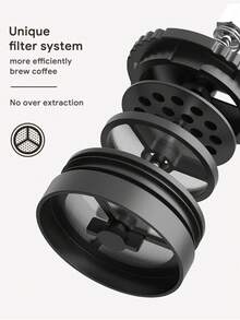 آلة صنع القهوة الفرنسية المحمولة، زجاجة عازلة للحرارة للسيارة، آلة صنع القهوة الفرنسية للسفر مع كوب شاي/قهوة فريد من نوعه مصنوع من الفولاذ المقاوم للصدأ مع نظام ترشيح، مناسبة للتخييم، سعة 320 مل، عزل حراري لمدة 8 ساعات، تخزين بارد لمدة 12 ساعة، جدار إناء من الفولاذ المقاوم للصدأ 304 مزدوج الطبقة للحفاظ على درجة الحرارة لفترة طويلة