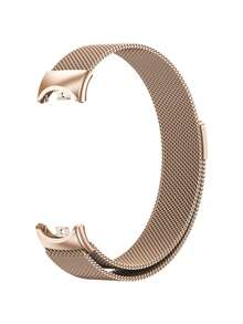 1条纯色金属表带，男女通用，兼容小米手环8/9/10代，适用于小米手环8/9/10，也适用于小米手环手表配件。