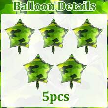 Military Tank Helium Balloon Birthday Set, Foil Military Theme Party Decorations, Suitable For Outdoor Celebration, Tank Camouflage Theme Birthday Balloon Decoration Set, Comes With Tank Foil Balloon, Airplane Foil Balloon, Ideal For Camo Party, Birthday Party, Engagement, Wedding, Halloween, Christmas, Wedding, Birthday, Bachelor Party And Outdoor Decoration