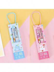 1 Box/5pcs Pencil Gift Set, Creative School Supplies, Suitable As Classroom Awards Or Gifts For Elementary Students