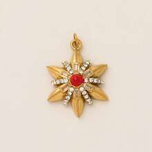 1 pieza Moda Acero Inoxidable Dorado Serie Sol Luna Sol Luna Arcoíris Sol Sonriente Estrella Colgante, Adecuado para DIY Collares Creativos, Pulseras, Pendientes, Cadenas de Bolso, Llaveros, Chapado en Oro de 18K, Impermeable y a Prueba de Sudor, Adecuado para Uso Diario de Ocio