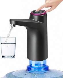 Bomba eléctrica dispensador agua garrafón USB Hogar Oficina Camping - Negro - Ver 13