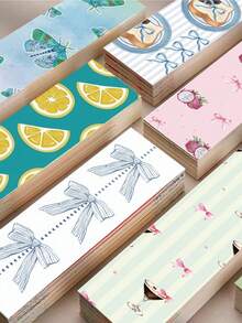 Bookmarks, Cute Waterproof Cartoon Bookmarks, Used For Decorating DIY Bookmarks Such As Books, Art Books, Notebooks, Etc,For School Supplies,Back To School