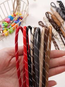 5mm Thick Polyester Braided Cord, 5M Colorful Rope, Macrame Crafts & DIY Projects - Available In Black,Blue,Red,Pink,Green,White,Yellow,Light Blue,Orange,And So On - Ideal For Mobile Phone Lanyards,DIY Projects, Outdoor Camping, Pet Ties & More - Durable & Versatile