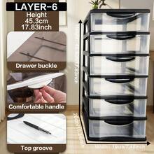 1-6 Tier Office Desk Storage Box With Large Capacity And Transparent DrawersIdeal For Back-To-School Supplies. Perfect For Perfume Room Decoration, Bedroom Dressers, Bathroom Cabinet Accessories, And As A Desk & Drawer Organizer For Home Storage.