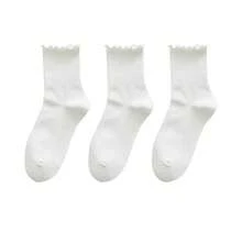 Autumn Winter Women Coral Fleece Non-Shed Hair Sockings Female Thickened Warmth Breathable Cartoon Knitted Sockings