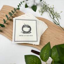 20 piezas/40 piezas/60 piezas/Set, Servilletas para Fiesta de Halloween, 13x13 Pulgadas - Diseño simple y elegante, Perfectas para Fiestas de Halloween, Reuniones con Amigos, o Decoraciones de Mesa en el Hogar y Restaurantes para Eventos de Halloween y Navidad