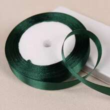 1 Stück 25 Yards Weihnachtsdeko Satinband, Dunkelgrün, geeignet für DIY Basteleien, Geschenkverpackung, Schleifen, Partys, Hochzeiten, Weihnachtsdekorationen - Verschiedenfarbig - Übersicht 6