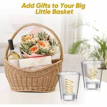 2 Pcs Sorority Big Little Shot Glasses With Thick Base Big Little Sorority Gifts 2 Oz Tequila Shot Glasses CupsRed