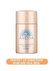 Shiseido 1/3 Packs Anessa Perfect UV Sunscreen Milk, 20ml, SPF50+. Effectively Blocks UVA/UVB Rays, Prevents Sunburn And Skin Aging. Lightweight, Non-Greasy Formula Absorbs Quickly. Contains Hyaluronic Acid For Hydration. Aqua Booster™ Water-Resistant Technology, Suitable For All Skin Types Including Sensitive. Ideal For Outdoor Activities, Travel And Daily Use. Compact And Portable For Easy Reapplication, A Must-Have For Summer. Water-Resistant, Travel-Friendly. - Multicolor - View 13