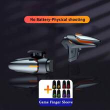 1 par de Disparadores de Juego Móvil DY01, Botones Duales Sensibles de Apuntar y Disparar, Larga Vida Útil, Compatible con Todos los Teléfonos Inteligentes (Baterías No Incluidas)