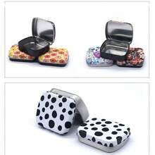 1pc Empty Metal Storage Box, Vintage Hinge Mini Box, Small Candy Tin, Portable Packaging Tin Box, Outdoor Travel Supplies, Home Organization And Storage