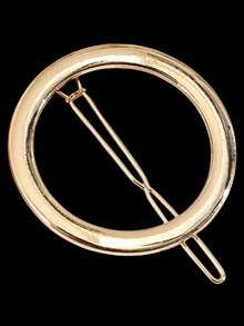 1个优雅圆形锌合金发夹，发饰 - 彩色 - 查看 5