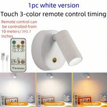 1pc/2pcs Portable Magnetic LED Wall Lamp, Bedside Cabinet Eye-Caring Light With USB Rechargeable 2000mAh Battery, 3 Color Modes, 320° Swivel & 90° Tilt Angle, For Bedroom, Painting, Plant, Office, Living Room, And Camping - Touch 3 Colors - View 19