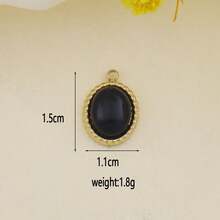 1pc Fashionable Minimalist Natural Stone Devil's Eye Tassel Pendant, DIY Jewelry Accessory For Necklaces, Earrings, And Other Jewelry