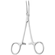 PINZA KELLY CURVA pinza médica acero inoxidable punta curva esterilizable precisión para procedimientos quirúrgicos médicos dentales suministro laboratorio - Plateado - Ver 1