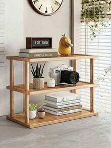 1pc Desktop Multi-Layer Storage Rack, Simple Bookshelf For College Students, Tabletop Placement Shelf, Wooden Rack, Storage Rack, Small Layer Rack On The Table