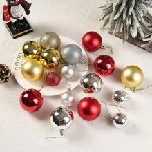 50PCS Christmas Electroplated Matte Decorative Balls, Christmas Tree Decoration Pendants, Decorations For Holiday And Party Scenes, Small Balls To Add Festive Atmosphere, Multiple Colors Randomly Shipped Home Decor Christmas Decorations Room Decor Winter Christmas Decorations Home Christmas Gifts Christmas Decor