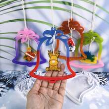 Juego de moldes de silicona para decoración navideña, moldes de resina epoxi para hacer anillos de árbol de Navidad y decoraciones de ambiente festivo, fáciles de limpiar y reutilizables