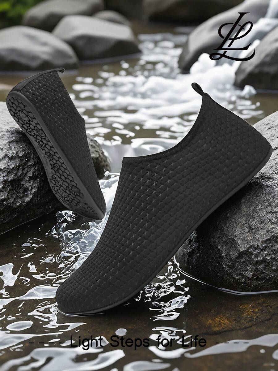 Leisfit 女士超轻沙滩/水鞋，防滑浮潜赤脚灵活游泳鞋，成人水上凉鞋 - 柔软防水，适用于专业防滑水鞋和室内/室外运动鞋，适合海滩、游泳、潜水和浮潜