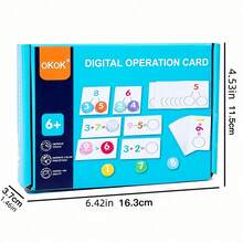 Digit Addition & Subtraction Early Education Arithmetic Flash Cards,Basic Calculation Enlightenment Learning Toys,Preschool Learning Toy,Math Fidget,Jobs