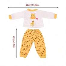 1 件套娃娃衣服套装，适合 18 英寸娃娃、居家和户外休闲运动装，带眼镜（不含娃娃）