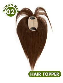 Human Hair Topper With Bangs For Women Human Hair Topper With Bangs Lightweight Seamless Silk Base Clips In Hairpiece Covers Gray Adds Volume Straight Style Natural Look For Thinning Hair Perfect For Daily Wear, Office, Wedding, Birthday, Party, Holiday Styling, Mother's Day Gift, Christmas Look, Hairstyles For Women - 02 - 查看 3