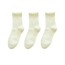 Autumn Winter Women Coral Fleece Non-Shed Hair Sockings Female Thickened Warmth Breathable Cartoon Knitted Sockings
