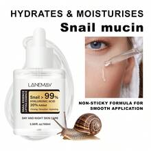 100ml 99% Snail Essence Lifting & Firming Serum, Infused With Hyaluronic Acid, Firms & Smoothens, Moisturizes & Brightens, Fades Fine Lines, Minimizes Pores, Day & Night Skincare - Clear - View 5