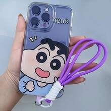 Cordão de Celular Curto na Cor de Macaron, Feito à Mão, Alça de Pulso Unissex