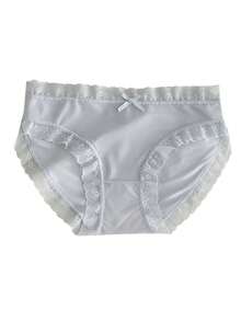 7pcs/Pack Assorted Lace Trim Silky Seamless Panties, Elegant & Comfortable Daily Underwear For Teen Girl