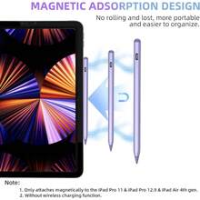 Apple Pencil For  Air 5/4/3rd & Pro 11/12.9 Inch, Purple With Palm Rejection & Tilt Sensitivity, Magnetic Stylus - Màu tím - Xem 7