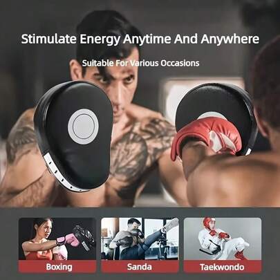 2pcs Durable Boxing Pads - Ergonomic Handheld Boxing Pads With Arched Thick Design, Shock-Absorbing & Rebound, Comfortable & Breathable, Lightweight & Flexible, Center Target Design Helps Improve Punching Sensitivity And Accuracy