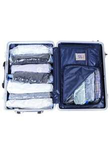 Vacuum Compression Storage Bag, Manual Exhaust Version, Transparent And Visible Clothing Blanket, Universal Storage Bag, Strong Compression, Space Saving, Travel And Household Dual-Use, Moisture-Proof And Mildew Proof, Compression Exhaust Design, Obvious Comparison Before And After Compression, Portable Storage Artifact, Essential For Home Organization Closet Organization And Storage Clothes Organizer Bedroom