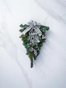 Décorations de porte rayées rouges et vertes classiques pour les arbres de Noël inversés, utilisées pour la décoration dans les centres commerciaux, les hôtels et les couronnes de Noël faites de vignes. - Style trois - Voir 5
