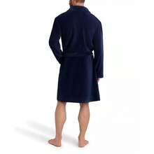 Men's Adjustable Plush Robe |  | Men Sports Bodysuits & Jumpsuits - Blue - View 3
