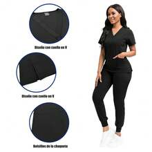 Scrub Sets - Black - View 3