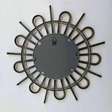 Gold Mirrors Wall Pack Of 1. Round Mirrors. Blade Shape. Decorative Mirrors. Wall Mirrors Decor Home Decor. Plastic Frames. Glass Mirrors. Gold Color.