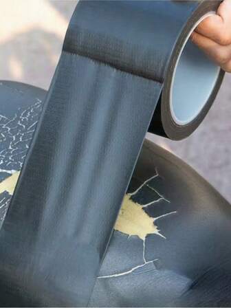 1 件黑色摩托车/踏板车座椅皮革修补胶带，防水皮革贴片，适用于电动自行车座垫修复