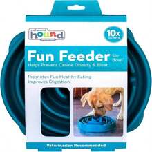 Outward Hound Fun Feeder Slo Bowl, Slow Feeder Dog Bowl, Large/Regular, Turquoise (Pack Of 6) - MàuE - Xem 2