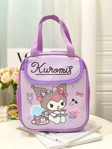 Sanrio 1pc Insulated Fashionable Portable Lunch Bag Cute Cartoon    Design Reusable Lunch Box Perfect For School Work Meals
