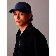 Calvin Klein Metal Lettering Men's Baseball Cap Navy Blue - NAVY - View 4