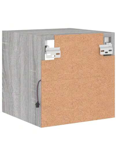 VidaXL TV Wand Unit LED Lighting 30x28.5x30 Cm Grijs Sonoma view 10